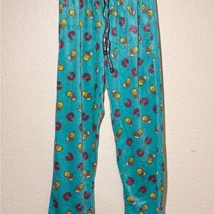 Women’s Teal Donut & Character Print Pajama Pants